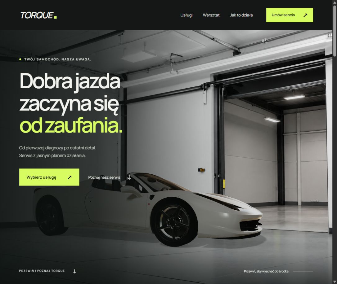 Kolorowy podgląd projektu Torque